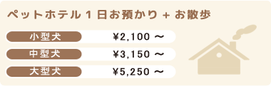 ホテル料金表